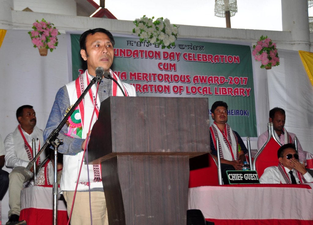 Minister Edtn at 4th Fndtn Day cum  3rd AHSWA Meritorious Award 2017 & Inugrtn of Local Library at Heirok on 23.7.2017 (3).JPG